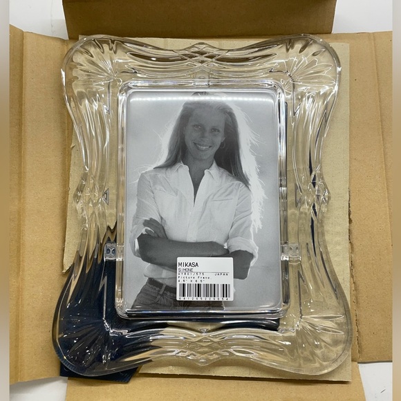 *NEW* MIKASA Simone CRYSTAL picture frame WITH original tag Japan - Picture 3 of 8